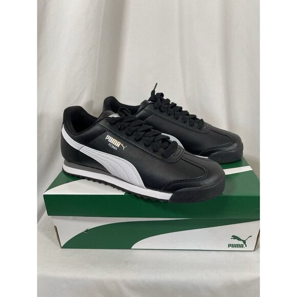 Puma Roma Basic 35357211 Mens Black Synthetic Lifestyle Sneakers Shoes Size 7 - Picture 3 of 8